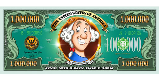 Kids Million Dollar Bill